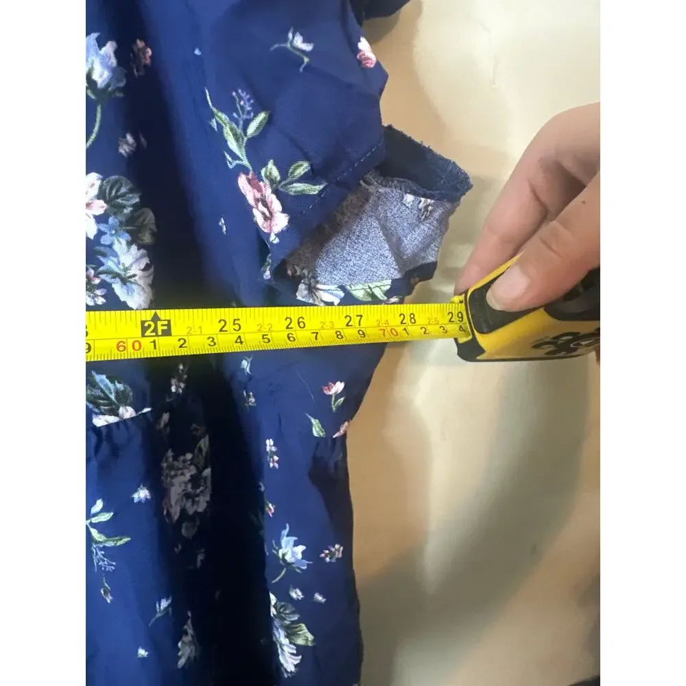 Torrid Babydoll Challis Lace Up Hi Low Top 5X c - Picture 4 of 5